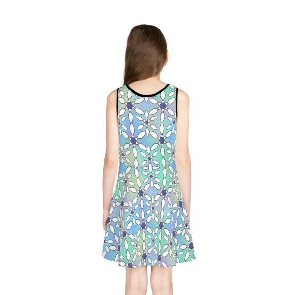 Bowling Pins Girls' Sleeveless Sundress - Image 4