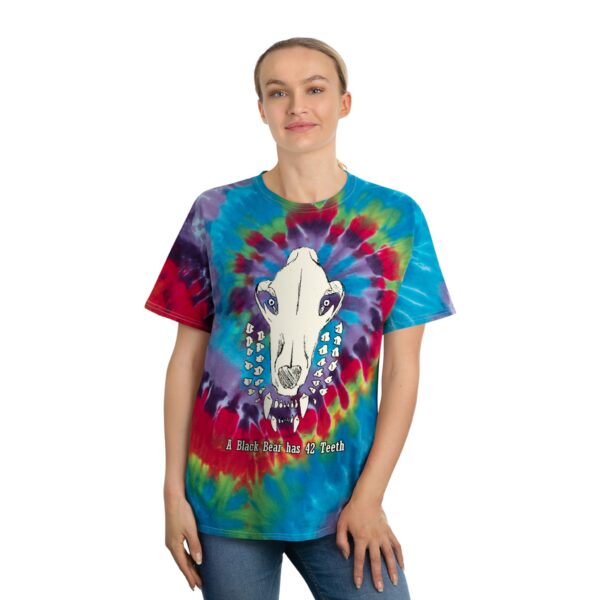 Bite Pattern Tie-Dye Tee (Bear+Text) - Image 8