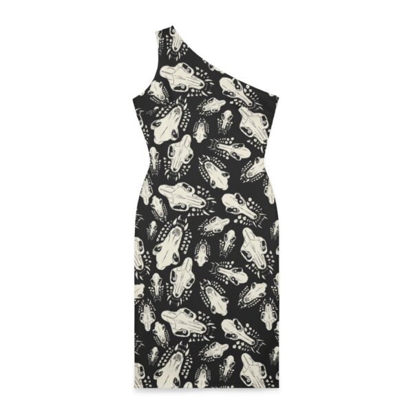 Bite Pattern Shoulder Dress - Image 3