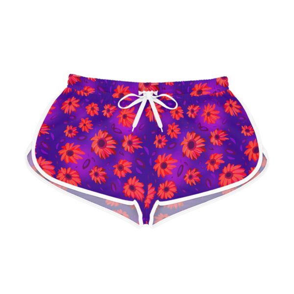 Black Light Sunflowers Women's Relaxed Shorts