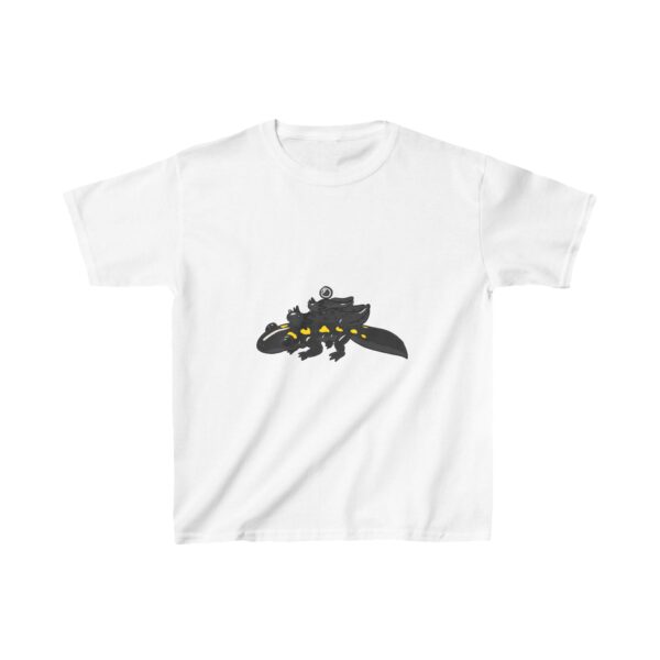 Salamander Life Cycle Kids Heavy Cotton™ Tee (Black) - Image 3