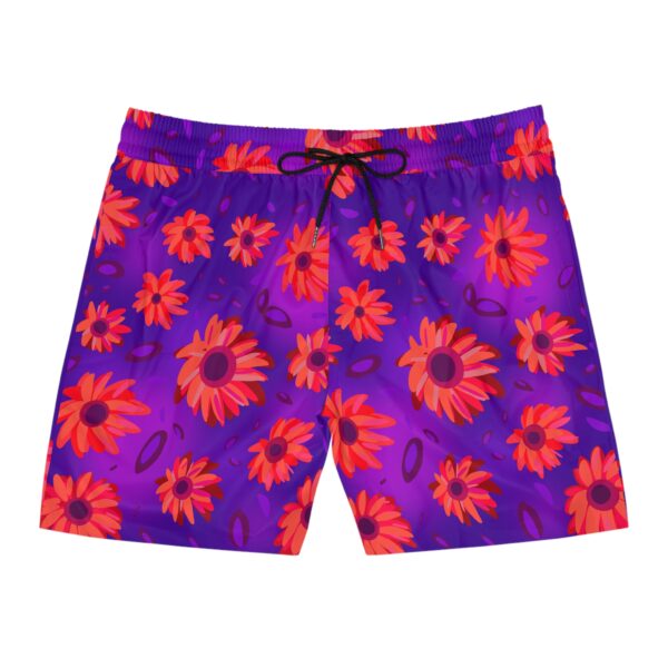 Black Light Sunflowers Swim Shorts - Image 5