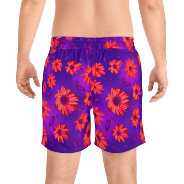 Black Light Sunflowers Swim Shorts - Image 8