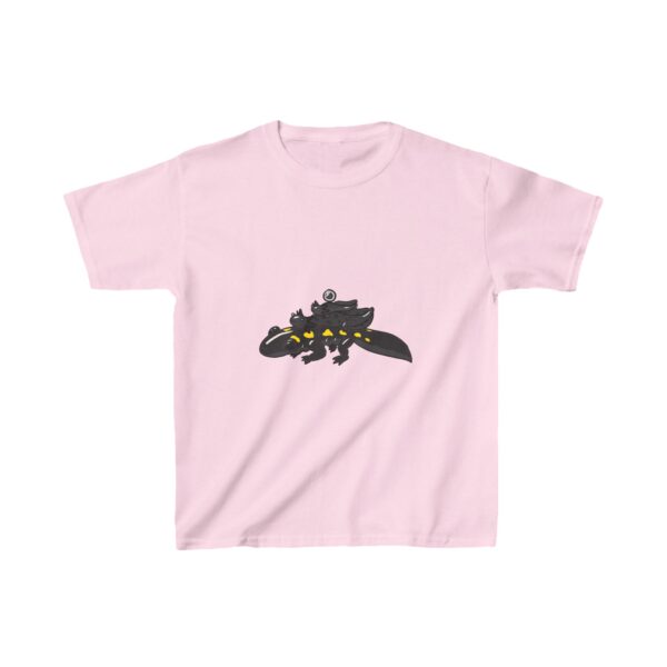 Salamander Life Cycle Kids Heavy Cotton™ Tee (Black) - Image 35