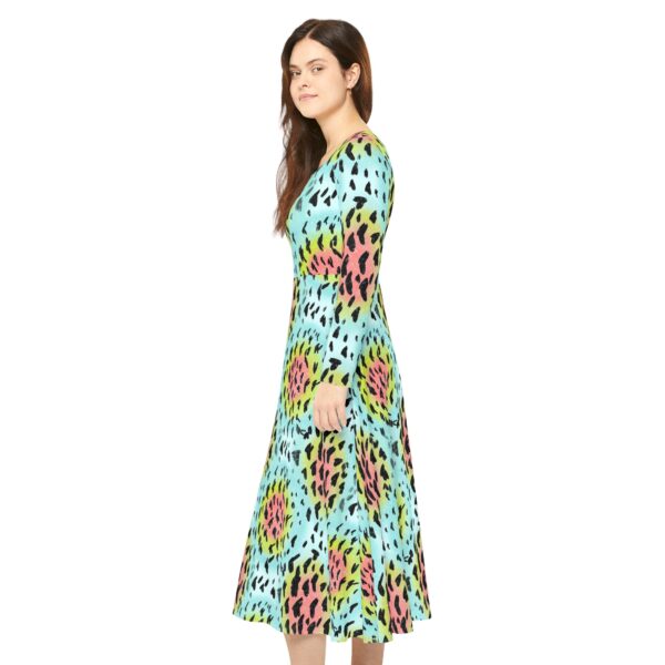 Rainbow Trout Skin Long Sleeve Dress - Image 5