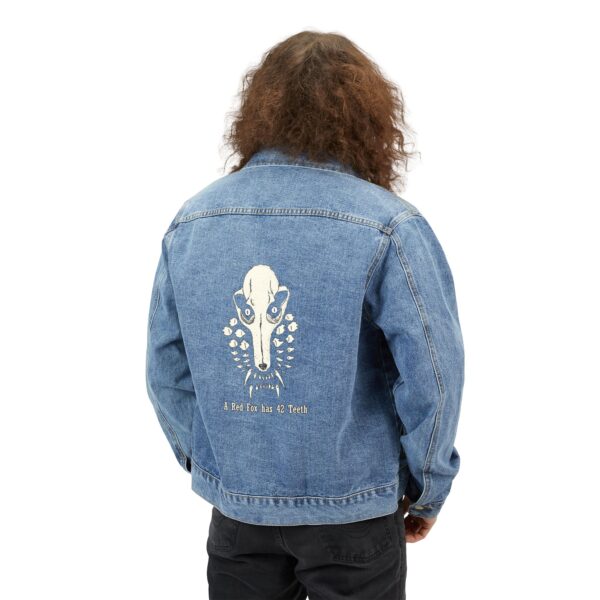 Bite Pattern Denim Jacket (Fox+Text) - Image 4