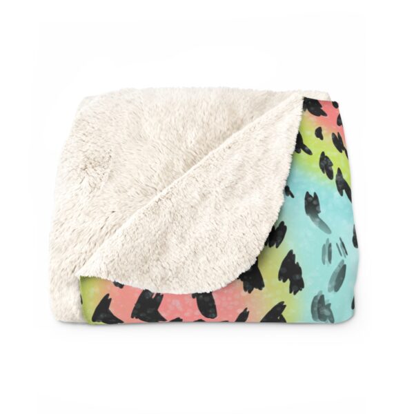 Trout Skin Sherpa Fleece Blanket (Rainbow) - Image 3