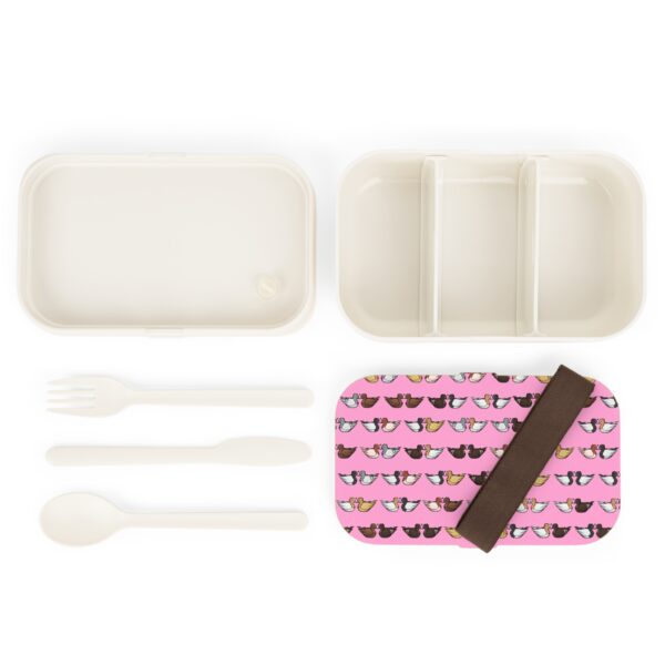 Love Doves Bento Lunch Box (Pink) - Image 3