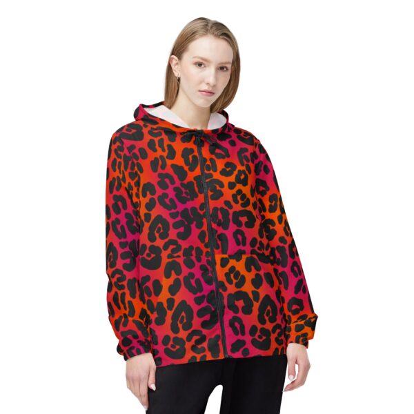 Neon Leopard Windbreaker Jacket - Image 3