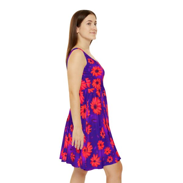 Black Light Sunflowers Dress - Image 6