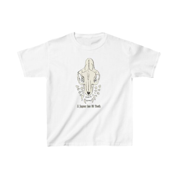 Bite Pattern Kids Heavy Cotton™ Tee (Jaguar+Text) - Image 7