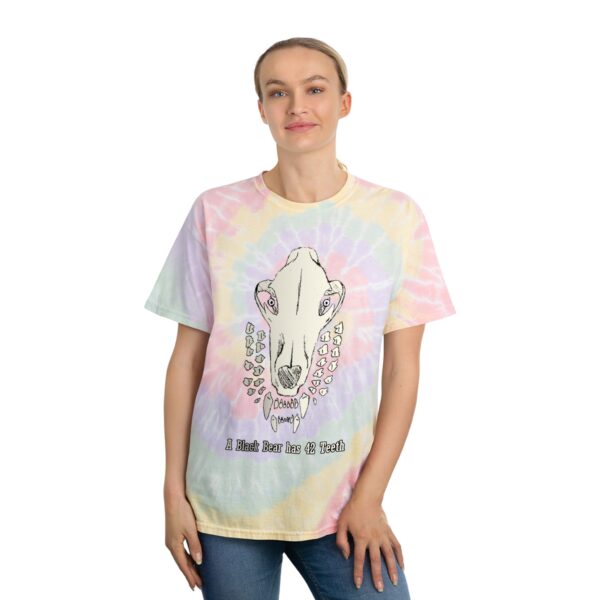 Bite Pattern Tie-Dye Tee (Bear+Text) - Image 4