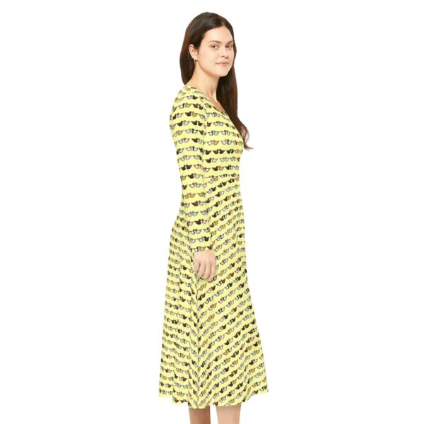 Love Doves Long Sleeve Dress (Yellow) - Image 6