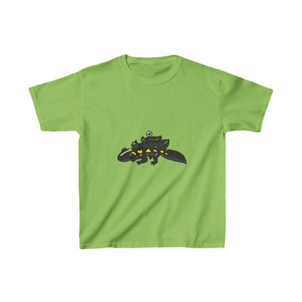 Salamander Life Cycle Kids Heavy Cotton™ Tee (Black) - Image 15