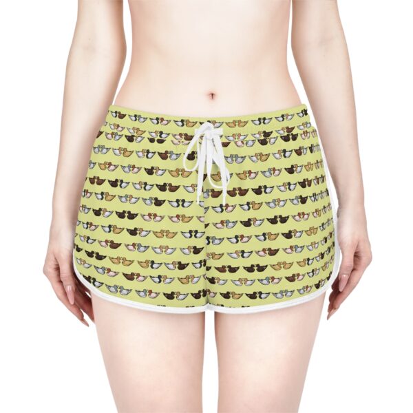 Love Doves Women's Relaxed Shorts (Yellow) - Image 3