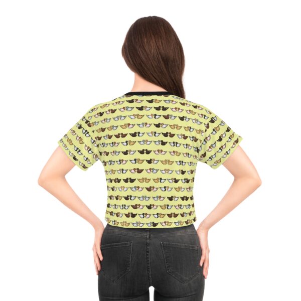 Love Doves Crop Top (Yellow) - Image 4