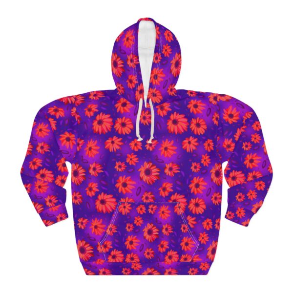 Black Light Sunflowers Pullover Hoodie