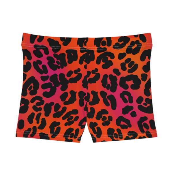 Neon Leopard Short Shorts - Image 2