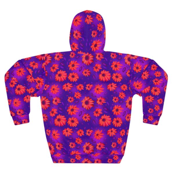 Black Light Sunflowers Pullover Hoodie - Image 2