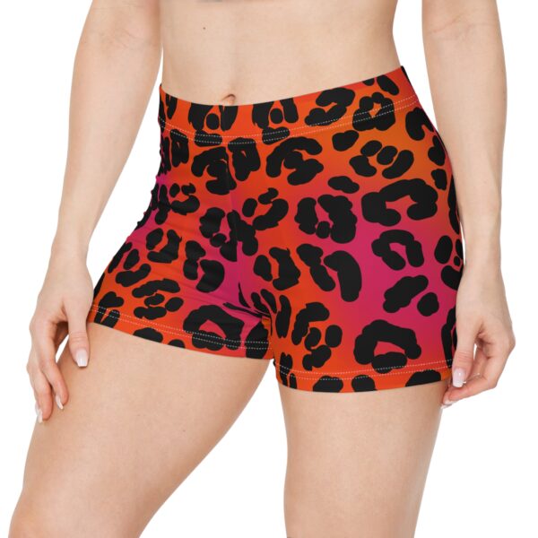 Neon Leopard Short Shorts - Image 3