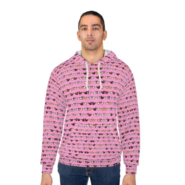 Love Doves Pullover Hoodie (Pink) - Image 4