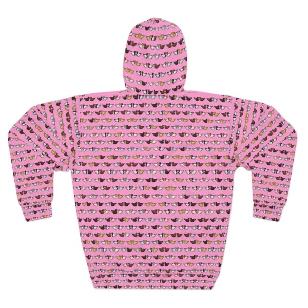 Love Doves Pullover Hoodie (Pink) - Image 2