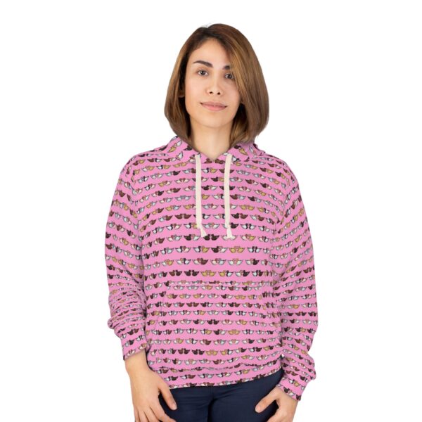 Love Doves Pullover Hoodie (Pink) - Image 3